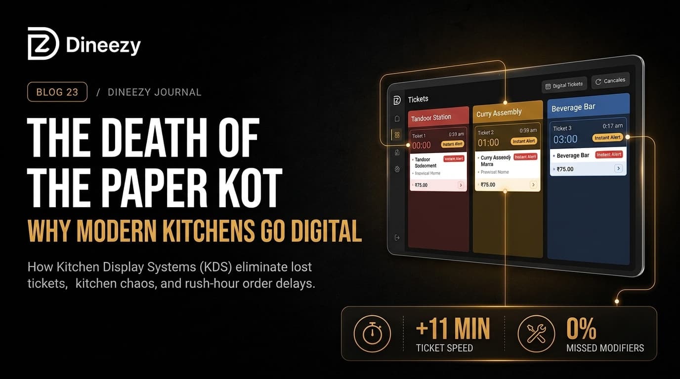 Why Busy Indian Kitchens Are Retiring Paper KOTs: The Kitchen Display System (KDS) Shift